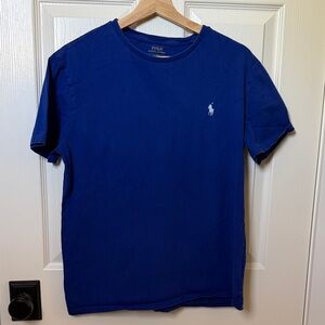 Ralph Lauren Short Sleeve Crew T-Shirt in Royal Blue with White Pony